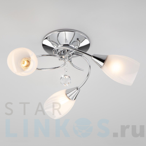 Купить Подвесная люстра Eurosvet 30100/3 хром за 7 440 руб. в Туле Купить с доставкой Подвесная люстра Eurosvet 30100/3 хром в Туле