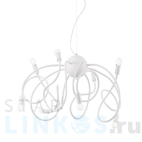 Купить Подвесная люстра Ideal Lux Multiflex SP8 Bianco 141893 за 74 880 руб. в Туле Купить с доставкой Подвесная люстра Ideal Lux Multiflex SP8 Bianco 141893 в Туле