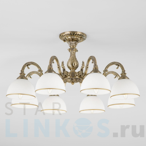 Купить Потолочная люстра Eurosvet Caldera 60106/8 античная бронза за 20 300 руб. в Туле Купить с доставкой Потолочная люстра Eurosvet Caldera 60106/8 античная бронза в Туле