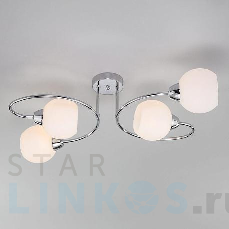 Купить Потолочная люстра Eurosvet Tulia 30136/4 хром за 8 340 руб. в Туле фото 2 Купить с доставкой Потолочная люстра Eurosvet Tulia 30136/4 хром в Туле фото 2