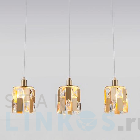 Купить Подвесной светильник Eurosvet 50101/3 перламутровое золото за 9 830 руб. в Туле фото 2 Купить с доставкой Подвесной светильник Eurosvet 50101/3 перламутровое золото в Туле фото 2