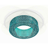 Купить Комплект встраиваемого светильника Ambrella light Techno Spot XC7621023 SWH/BL белый песок/голубой (C7621, N7194) в Туле