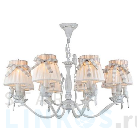 Купить Подвесная люстра Maytoni Bird ARM013-08-W за 43 490 руб. в Туле фото 2 Купить с доставкой Подвесная люстра Maytoni Bird ARM013-08-W в Туле фото 2