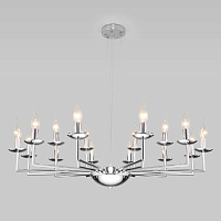 Купить Подвесная люстра Eurosvet Cariso 60150/18 хром в Туле