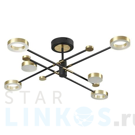 Купить Потолочная светодиодная люстра Odeon Light Midcent Denzel 4321/55CL за 30 370 руб. в Туле фото 2 Купить с доставкой Потолочная светодиодная люстра Odeon Light Midcent Denzel 4321/55CL в Туле фото 2