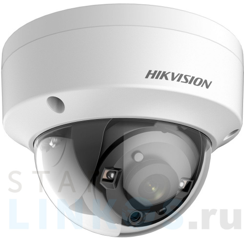 Купить с доставкой Вандалостойкая 5Мп HD-TVI Extra-Lux камера Hikvision DS-2CE56H5T-VPIT c EXIR-подсветкой в Туле