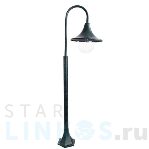 Купить с доставкой Уличный светильник Arte Lamp Malaga A1086PA-1BG в Туле