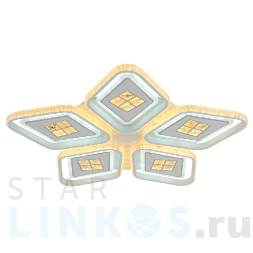 Купить Потолочная светодиодная люстра Profit Light 8054/5 WHT за 13 719 руб. в Туле Купить с доставкой Потолочная светодиодная люстра Profit Light 8054/5 WHT в Туле