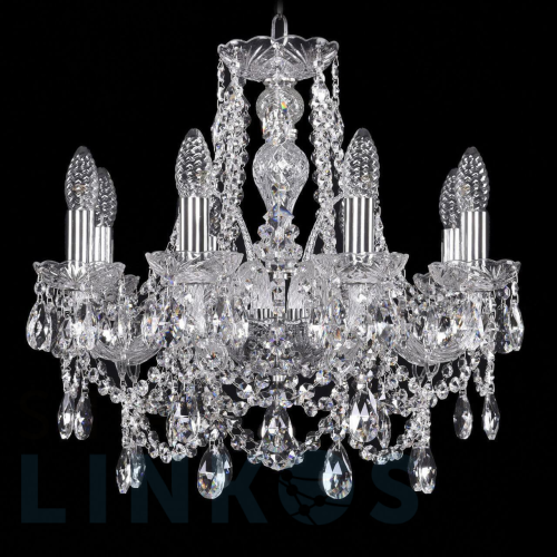 Купить Подвесная люстра Bohemia Ivele 1411/8/160 Ni за 35 710 руб. в Туле Купить с доставкой Подвесная люстра Bohemia Ivele 1411/8/160 Ni в Туле