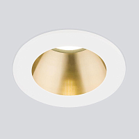 Купить Встраиваемый светодиодный светильник Elektrostandard 25023/Led 7W 4200K WH/SB белый/бронза a056771 в Туле