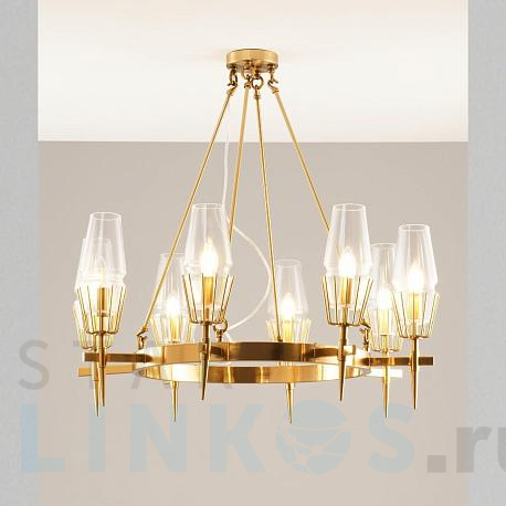 Купить Подвесная люстра Moderli Stella V10360-8P за 35 990 руб. в Туле фото 2 Купить с доставкой Подвесная люстра Moderli Stella V10360-8P в Туле фото 2