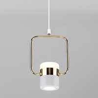 Купить Подвесной светодиодный светильник Eurosvet Oskar 50165/1 LED золото/белый в Туле