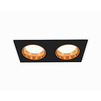 Купить Комплект встраиваемого светильника Ambrella light Techno Spot XC6526004 SBK/PYG черный песок/золото желтое полированное (C6526, N6113) в Туле