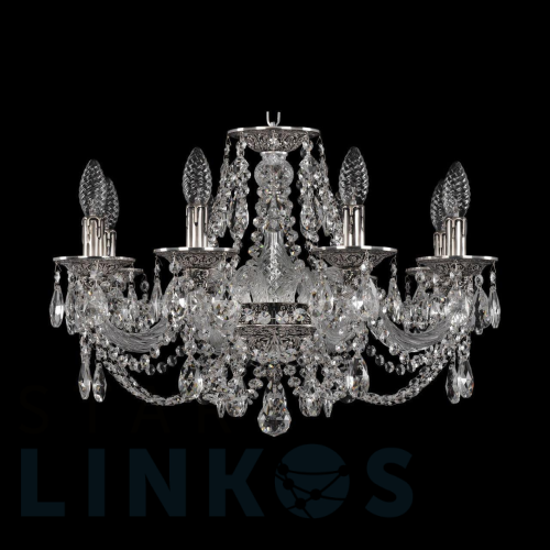 Купить Подвесная люстра Bohemia Ivele 16106/8/195 NB за 101 223 руб. в Туле Купить с доставкой Подвесная люстра Bohemia Ivele 16106/8/195 NB в Туле