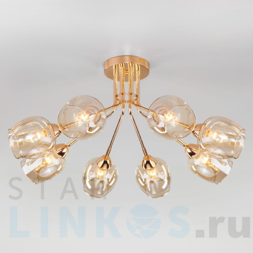 Купить с доставкой Потолочная люстра Eurosvet Marci 30164/8 золото в Туле