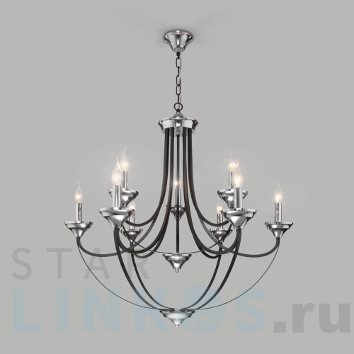 Купить Подвесная люстра Eurosvet Lazzaro 60098/9 хром за 19 600 руб. в Туле Купить с доставкой Подвесная люстра Eurosvet Lazzaro 60098/9 хром в Туле