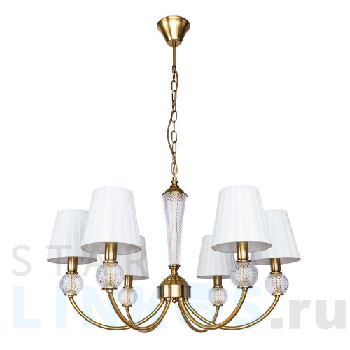 Купить Подвесная люстра Arte Lamp Gracie A7301LM-6PB за 20 990 руб. в Туле Купить с доставкой Подвесная люстра Arte Lamp Gracie A7301LM-6PB в Туле