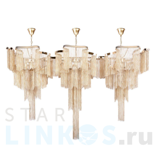 Купить Подвесная люстра Loft IT Stream 10208/1400R Gold за 146 280 руб. в Туле Купить с доставкой Подвесная люстра Loft IT Stream 10208/1400R Gold в Туле