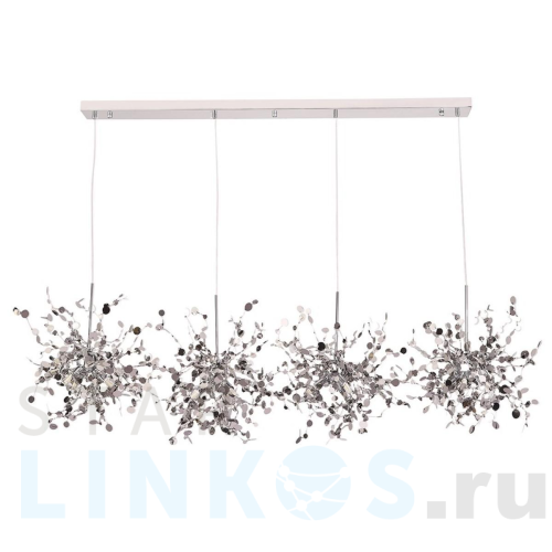 Купить Подвесной светильник Crystal Lux GARDEN SP3х4 L1600 CHROME за 38 900 руб. в Туле Купить с доставкой Подвесной светильник Crystal Lux GARDEN SP3х4 L1600 CHROME в Туле