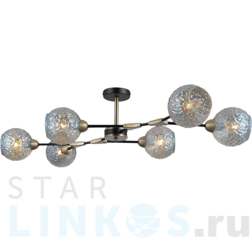 Купить Потолочная люстра Illumico IL0253-6CSQ-79 BK AB за 8 500 руб. в Туле Купить с доставкой Потолочная люстра Illumico IL0253-6CSQ-79 BK AB в Туле