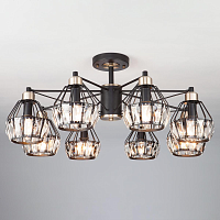 Купить Потолочная люстра Eurosvet 70075/8 черный в Туле