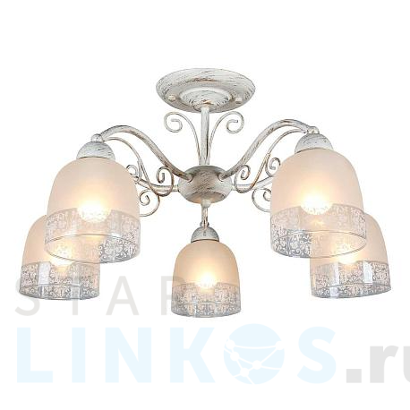 Купить Потолочная люстра Omnilux Ferraro OML-54907-05 за 9 730 руб. в Туле фото 2 Купить с доставкой Потолочная люстра Omnilux Ferraro OML-54907-05 в Туле фото 2