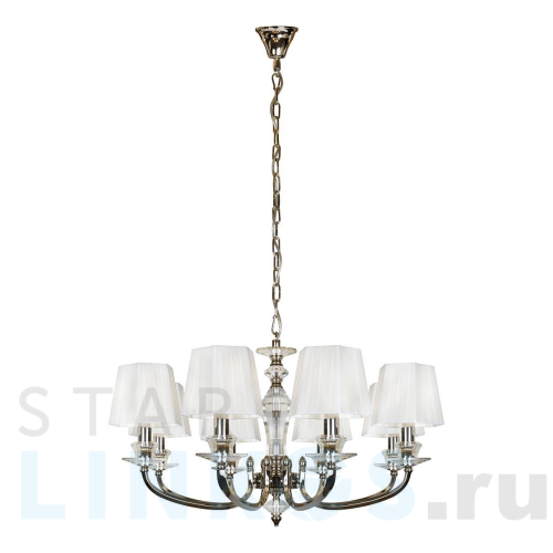 Купить Подвесная люстра iLamp Holywood P9399-8 Nic за 46 690 руб. в Туле Купить с доставкой Подвесная люстра iLamp Holywood P9399-8 Nic в Туле