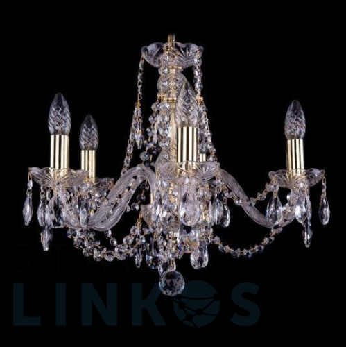 Купить с доставкой Подвесная люстра Bohemia Ivele 1406/5/160 G в Туле