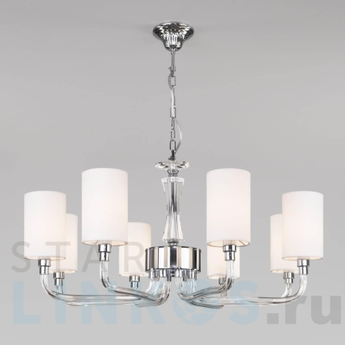 Купить Подвесная люстра Eurosvet Catania 60120/8 хром Smart за 33 800 руб. в Туле Купить с доставкой Подвесная люстра Eurosvet Catania 60120/8 хром Smart в Туле