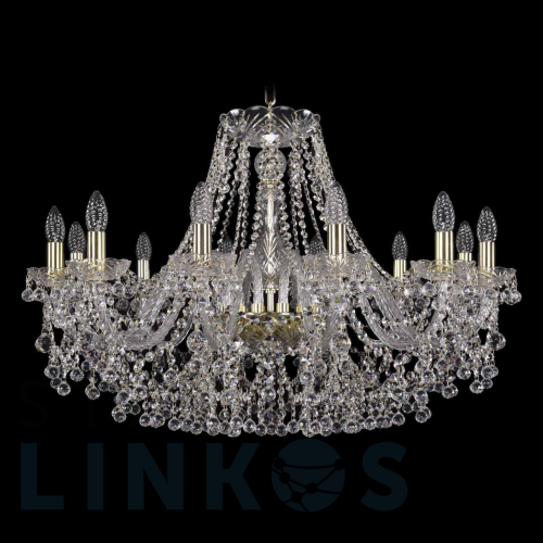 Купить Подвесная люстра Bohemia Ivele 1409/12/300 G за 74 683 руб. в Туле Купить с доставкой Подвесная люстра Bohemia Ivele 1409/12/300 G в Туле