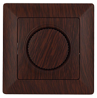 Купить Диммер поворотный ЭРА Intro Solo 600W венге 4-401-10 Б0043401 в Туле