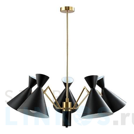 Купить Подвесная люстра Crystal Lux Joven SP5 Gold/Black за 25 800 руб. в Туле фото 2 Купить с доставкой Подвесная люстра Crystal Lux Joven SP5 Gold/Black в Туле фото 2