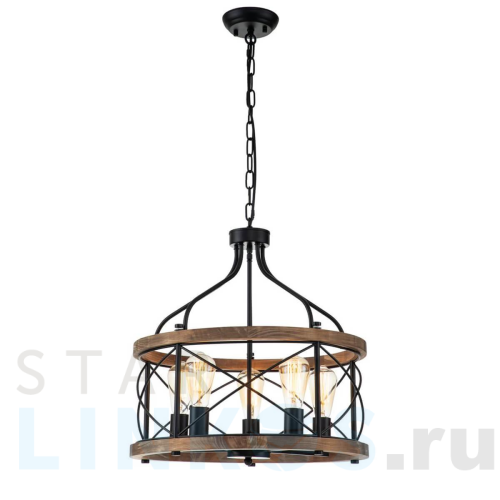 Купить Подвесная люстра Indigo Camino 10017/5P Black V000206 за 31 440 руб. в Туле Купить с доставкой Подвесная люстра Indigo Camino 10017/5P Black V000206 в Туле