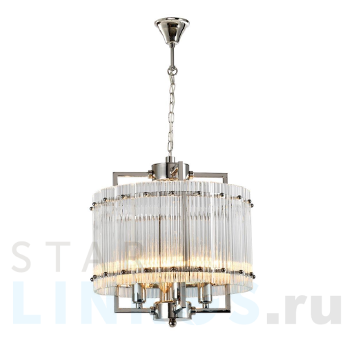 Купить Подвесная люстра iLamp Silverstone P9503-4 NIC за 33 890 руб. в Туле Купить с доставкой Подвесная люстра iLamp Silverstone P9503-4 NIC в Туле