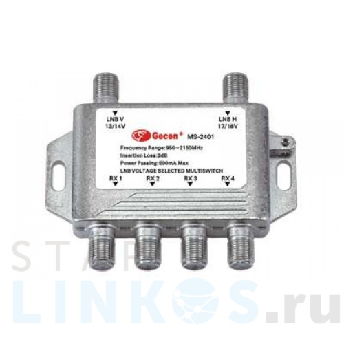 Купить с доставкой Мультисвитч радиальный Gesen 2x4 MS-2401 в Туле
