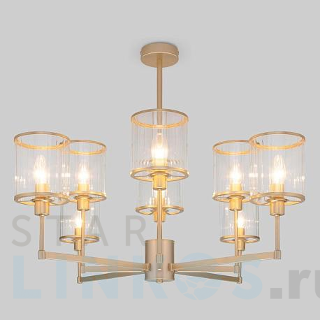 Купить Потолочная люстра Eurosvet 60144/8 золото за 27 700 руб. в Туле фото 2 Купить с доставкой Потолочная люстра Eurosvet 60144/8 золото в Туле фото 2