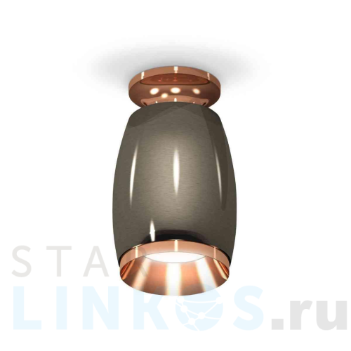 Купить с доставкой Комплект накладного светильника Ambrella light Techno Spot XS1123044 DCH/PPG черный хром/золото розовое полированное (N6906, C1123, N7035) в Туле