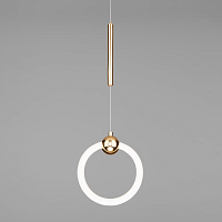 Купить Подвесной светодиодный светильник Eurosvet Rim 90165/1 золото в Туле