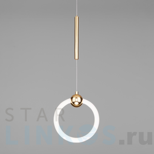 Купить Подвесной светодиодный светильник Eurosvet Rim 90165/1 золото за 18 500 руб. в Туле Купить с доставкой Подвесной светодиодный светильник Eurosvet Rim 90165/1 золото в Туле