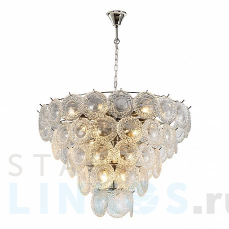 Купить Подвесная люстра iLamp Rockfeller P2549-18 NIC за 72 790 руб. в Туле фото 2 Купить с доставкой Подвесная люстра iLamp Rockfeller P2549-18 NIC в Туле фото 2