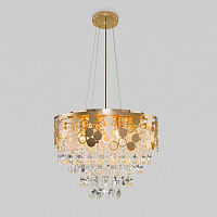 Купить Подвесная люстра Eurosvet Lianna 10123/8 золото/прозрачный хрусталь Strotskis Smart в Туле