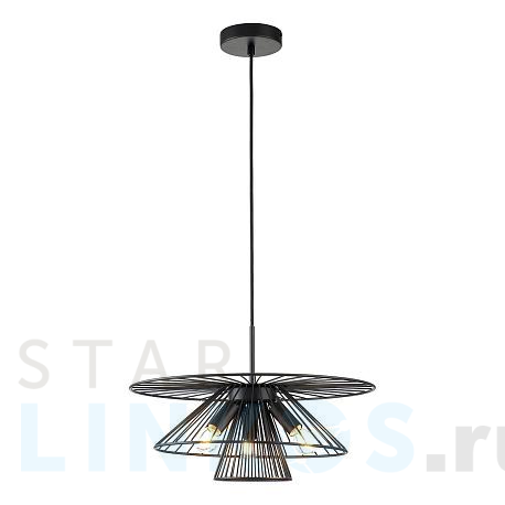 Купить Подвесная люстра Indigo Strato 10016/3P Black V000287 за 30 440 руб. в Туле фото 2 Купить с доставкой Подвесная люстра Indigo Strato 10016/3P Black V000287 в Туле фото 2