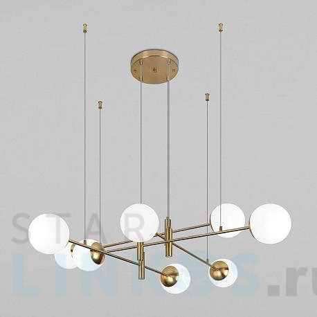 Купить Подвесная люстра Eurosvet Planet 70146/8 латунь за 24 500 руб. в Туле фото 2 Купить с доставкой Подвесная люстра Eurosvet Planet 70146/8 латунь в Туле фото 2