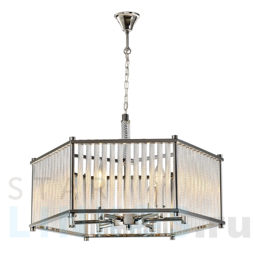 Купить Подвесная люстра iLamp Rich P9509-6 NIC за 50 990 руб. в Туле Купить с доставкой Подвесная люстра iLamp Rich P9509-6 NIC в Туле
