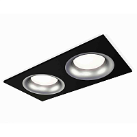 Купить Комплект встраиваемого светильника Ambrella light Techno Spot XC7636004 SBK/MCH черный песок/хром матовый (C7636, N7013) в Туле