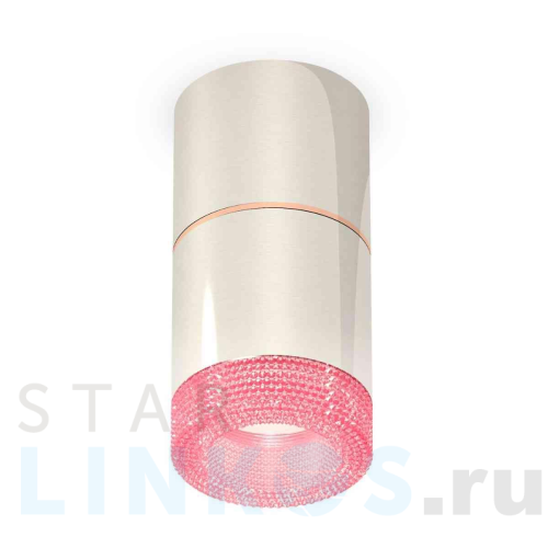 Купить с доставкой Комплект накладного светильника Ambrella light Techno Spot XS7405082 PSL/PI серебро полированное/розовый (C7405, A2073, C7405, N7193) в Туле