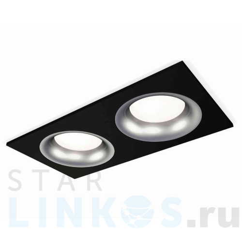 Купить с доставкой Комплект встраиваемого светильника Ambrella light Techno Spot XC7636004 SBK/MCH черный песок/хром матовый (C7636, N7013) в Туле