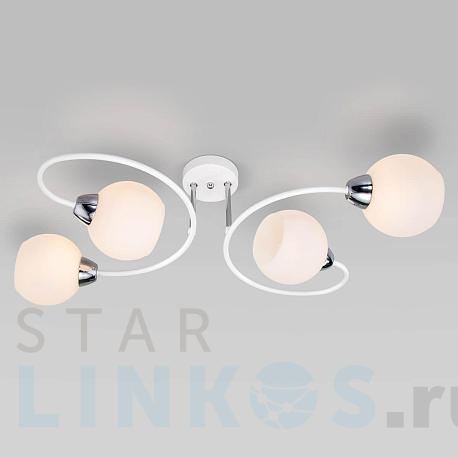 Купить Потолочная люстра Eurosvet Tulia 30136/4 белый за 7 500 руб. в Туле фото 2 Купить с доставкой Потолочная люстра Eurosvet Tulia 30136/4 белый в Туле фото 2