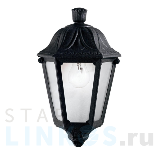 Купить с доставкой Уличный настенный светильник Ideal Lux Anna AP1 Small Nero 101552 в Туле