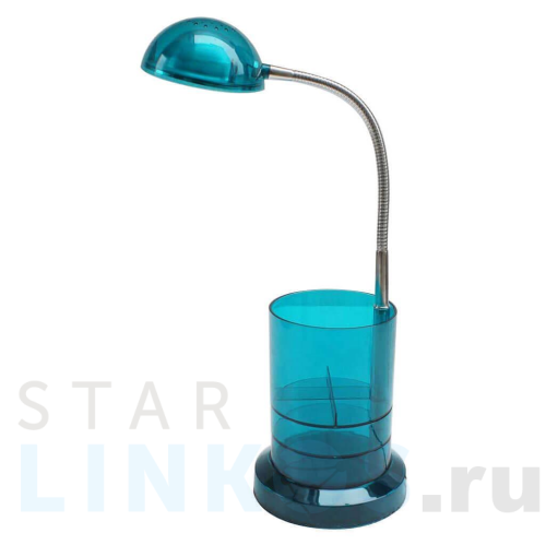 Купить с доставкой Настольная светодиодная лампа Horoz Berna синяя 049-006-0003 HRZ00000705 в Туле